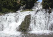 Dgyrun falls - one the big on plateform of Ukraine