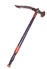 South Indian lacquered Zaghnal Axe