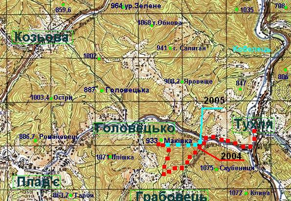 �������� ������ �� ������ � 2004 � 2005 �����