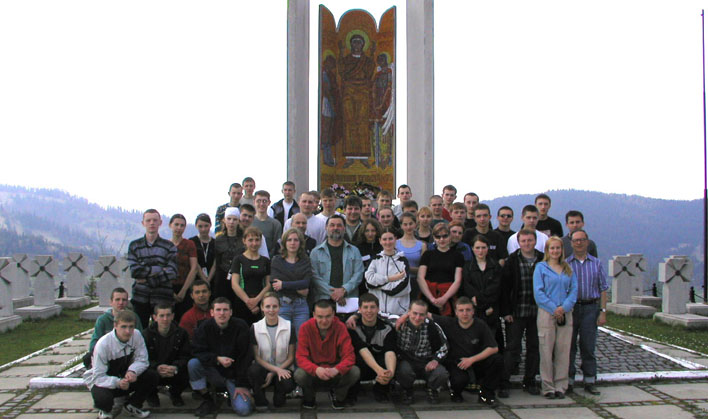 Together with students of geology faculty in  Makivka 1.05.04
